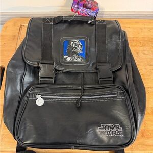 Star Wars Black Backpack with Blue Darth Vader Patch